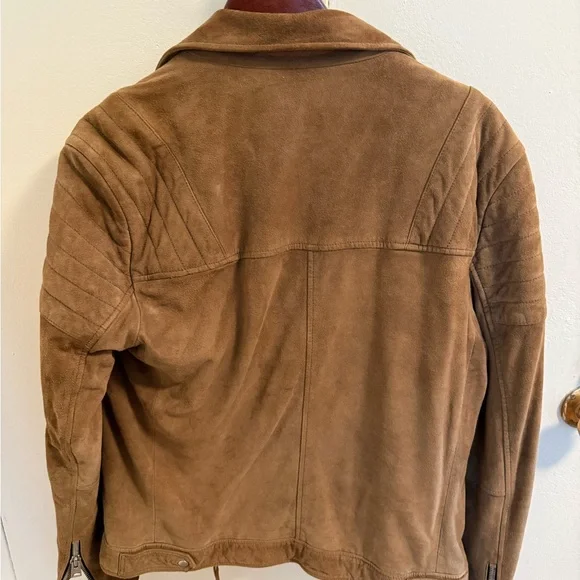 All Saints Tan Suede Jacket - Picture 5 of 5
